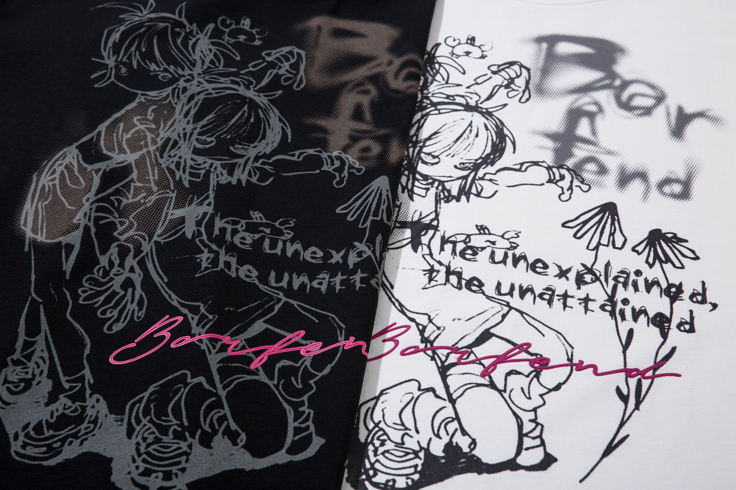 Illustration Graffiti Letter Short Sleeve T-Shirt WN25430