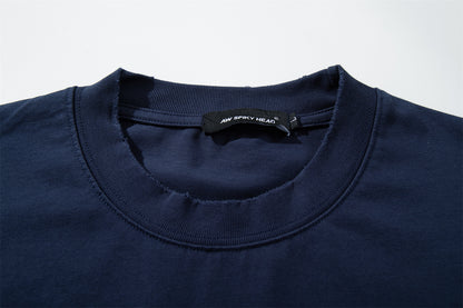 Washed Raw Hem Oversize Short Sleeve T-Shirt WN26929