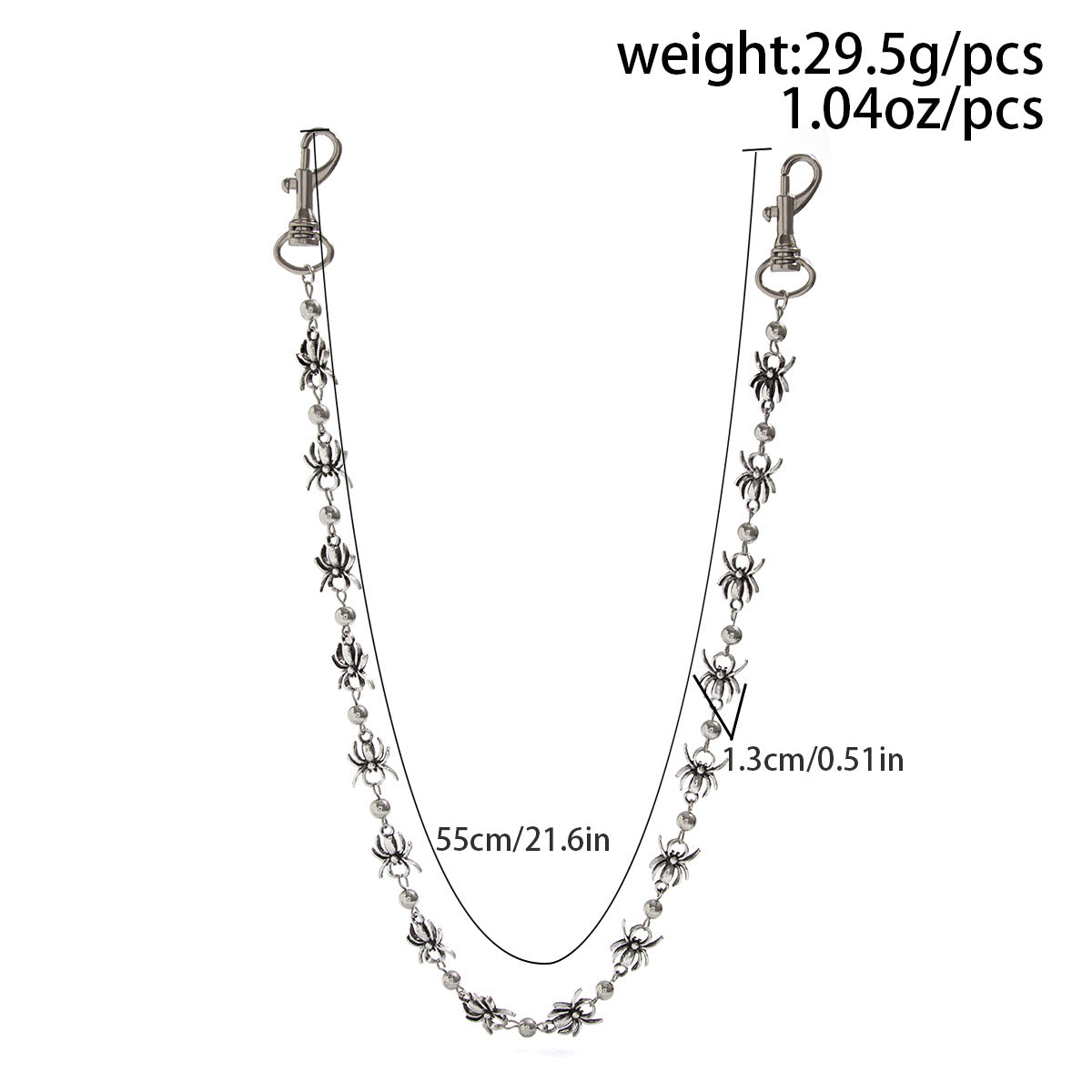 Spider Metal Pants Chain WN21068
