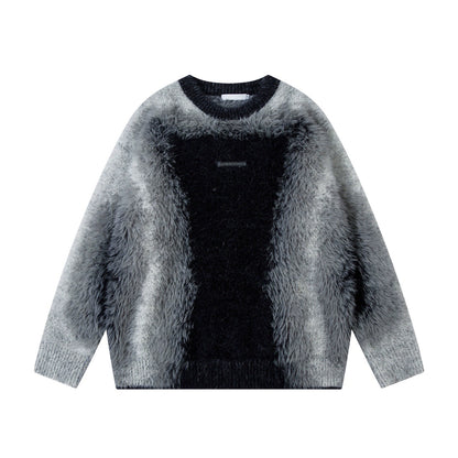 Oversize Shaggy Knit Sweater WN10937