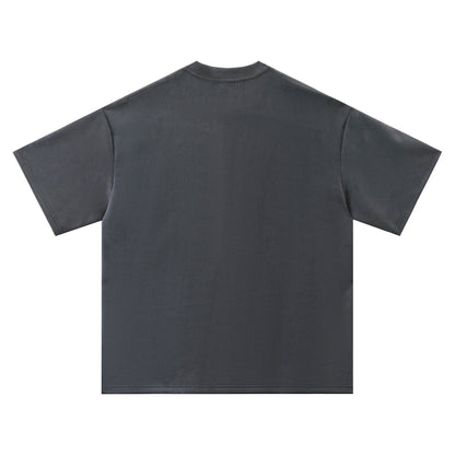 Oversize Suede Short Sleeve T-Shirt WN13121