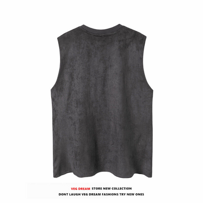 Oversize Print Tank Top T-shirt WN5503