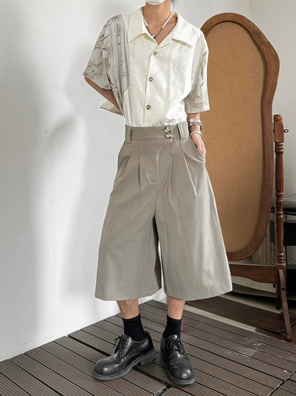 Wide Leg Half Pants WN19985