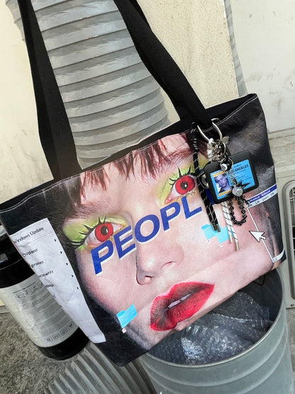 Graphic Print Tote Bag WN22248