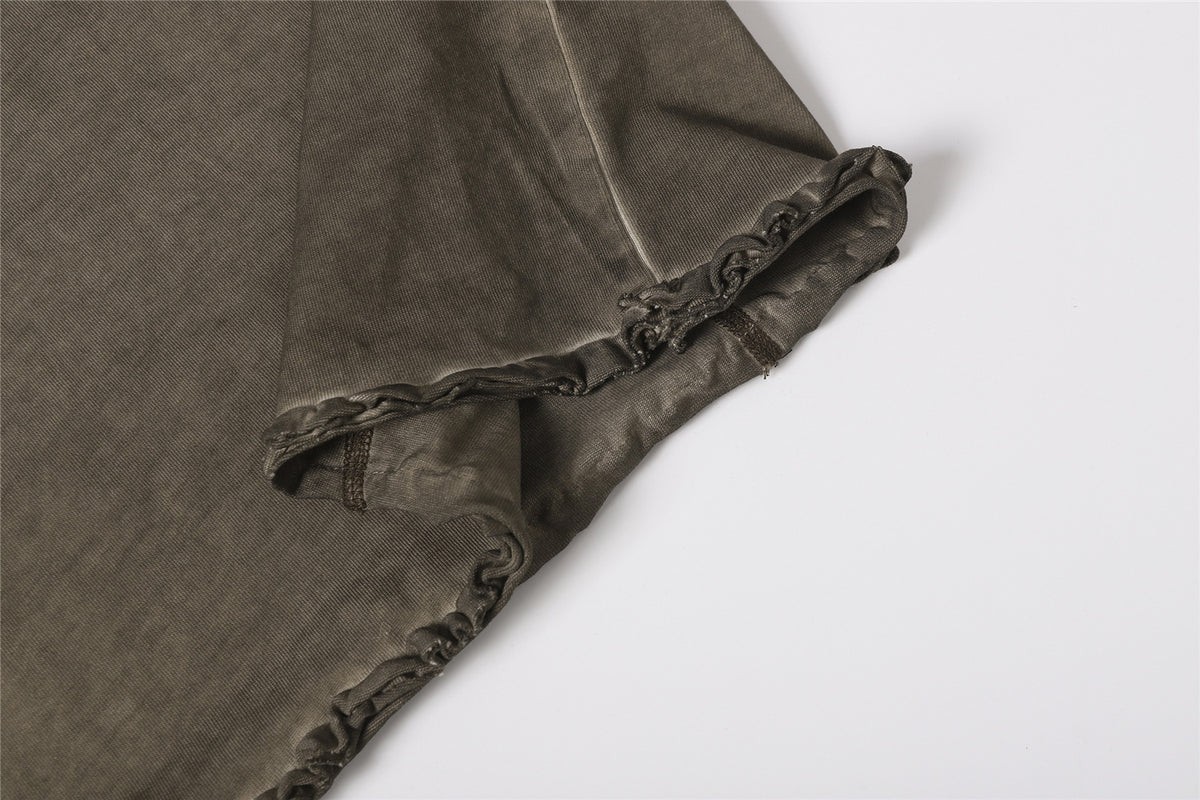 Raw Hem Panel Short Sleeve Polo Shirt WN26963