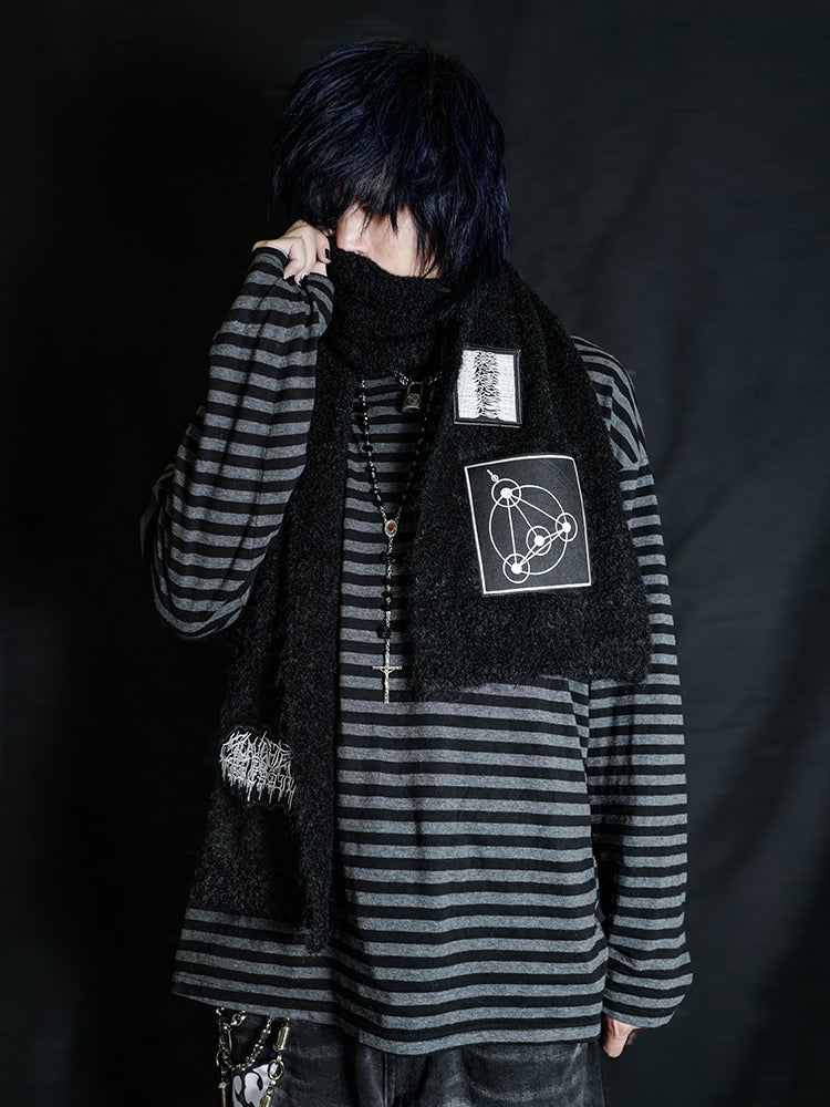 Knit Texture Long Scarf WN16073