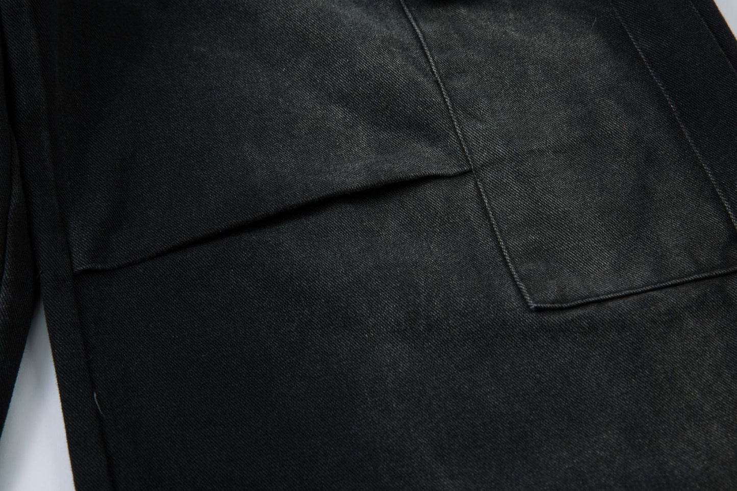 Washed Wide-Leg Cargo Denim Jeans WN12729