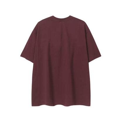 Oversize Portrait Print Short Sleeve T-Shirt WN25380