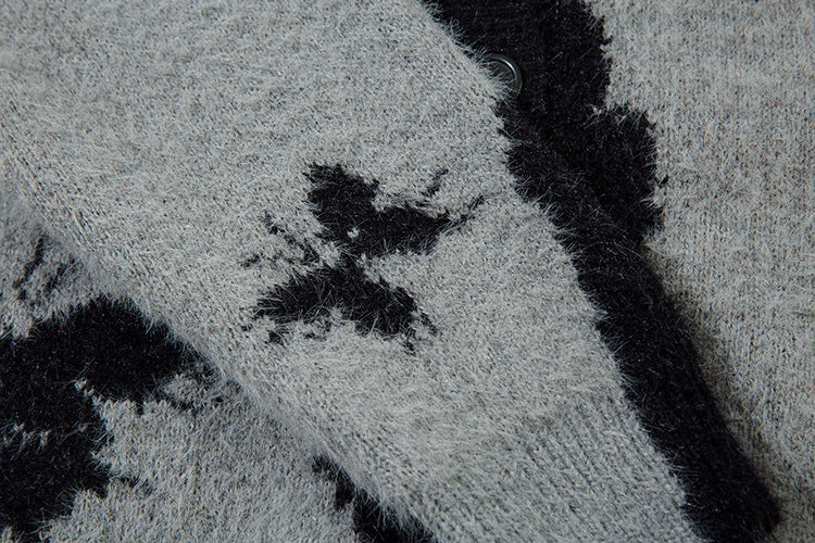 Butterfly Design Oversize Knit Cardigan WN11449