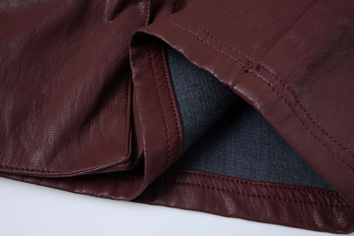 PU Leather Pocket Cropped Wide Leg Cargo Hahf Pants WN25652