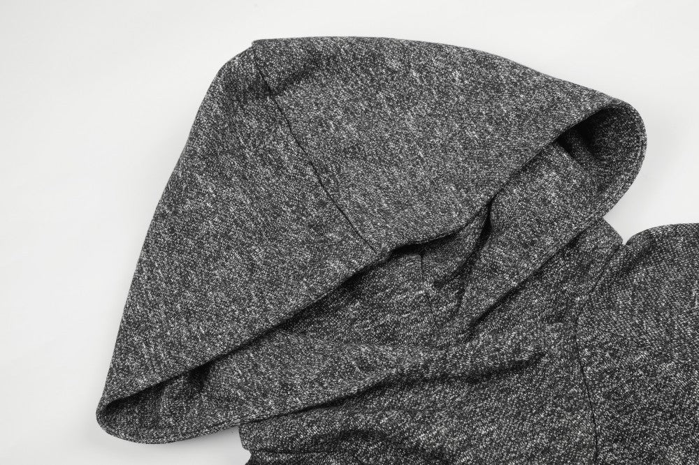 Textured Cowl Neck Hoodie WN28108