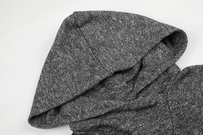 Textured Cowl Neck Hoodie WN28108