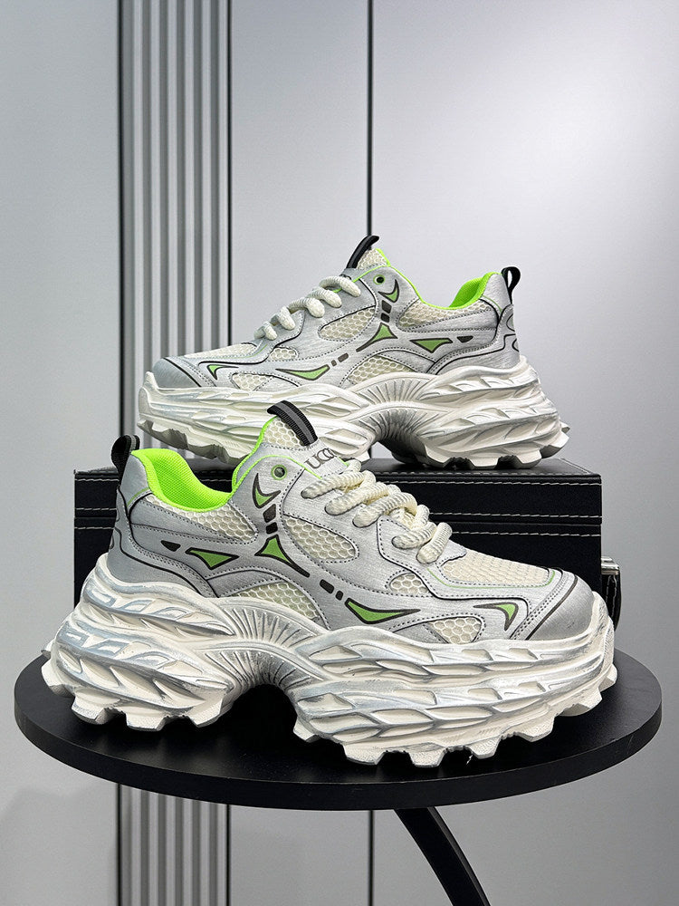 Mesh Panel Chunky Sole Sneakers WN24587