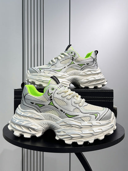 Mesh Panel Chunky Sole Sneakers WN24587