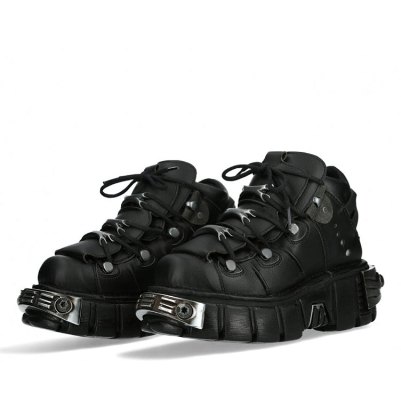 Chunky Sole Derby Metal Design Shoes WN19190