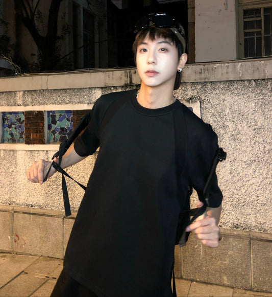 Raglan Design Short Sleeve T-Shirt WN25193