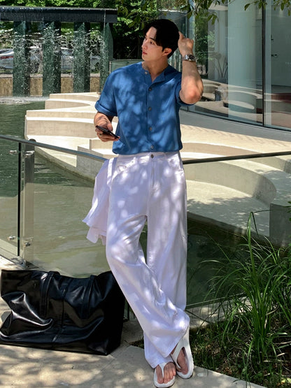 Simple Knit Short Sleeve Shirt WN20324