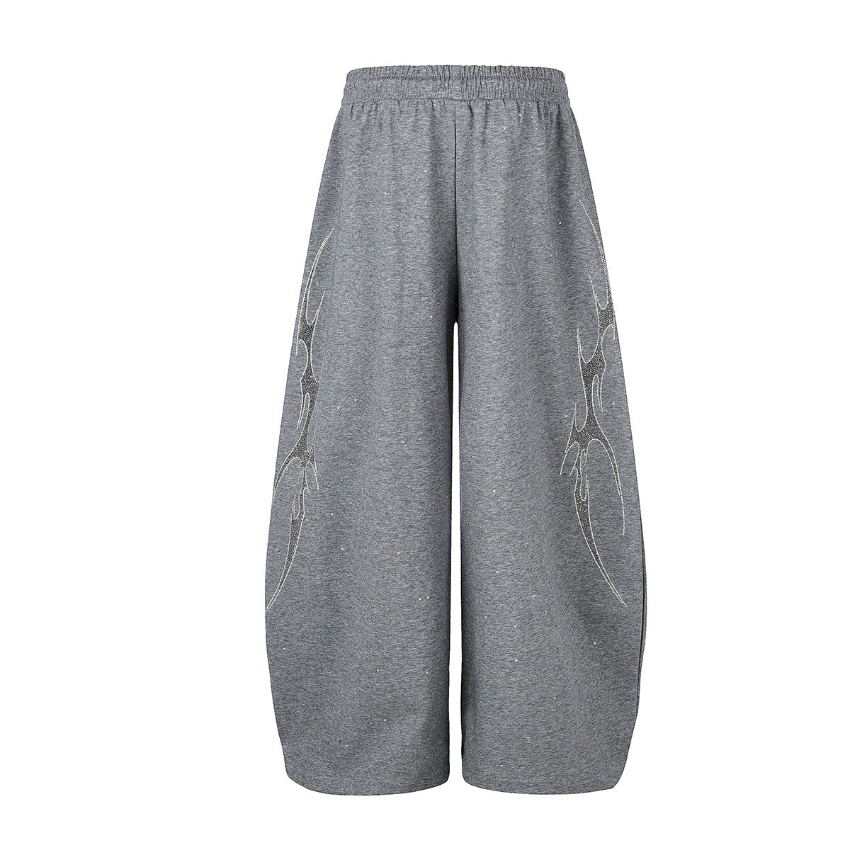 Tribal Print Drawstring Wide Leg Sweatpants WN25395