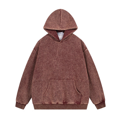 Washed Fleece Lining Oversize Pullover Hoodie WN11481