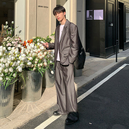 Tailored Jacket & Wide Leg Trousers Setup WN24880
