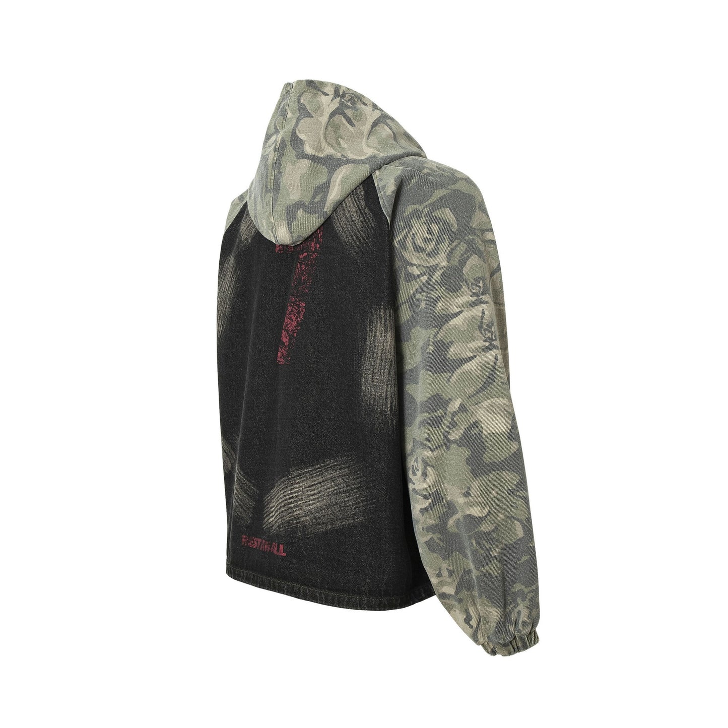 Patchwork Graffiti Camouflage Jacket WN12999