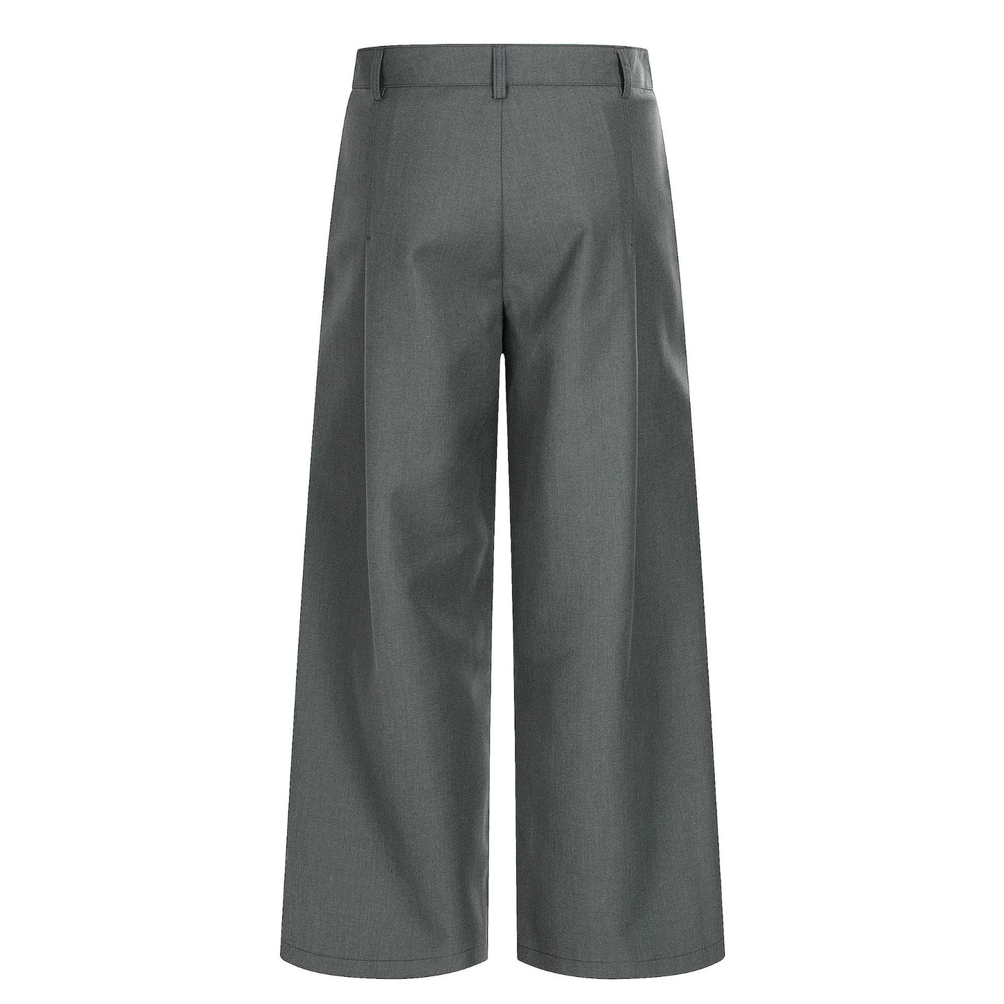 Deconstruction Pleats Draped Wide Leg Trousers WN25894
