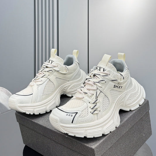 Breathable Platform Height-Increasing Dad Sneakers WN24739
