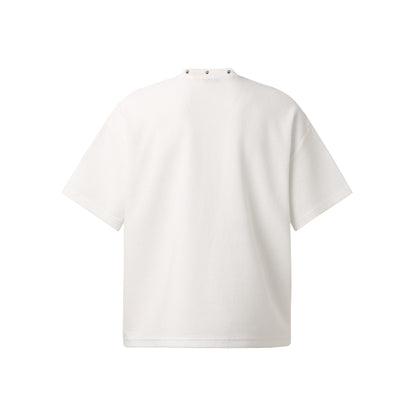 Cross Figure Studs Short Sleeve T-Shirt WN25486