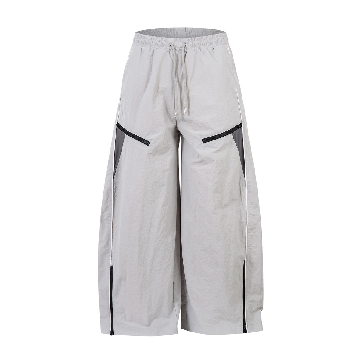 Patchwork Zipper Outdoor Straight Pants WN26926