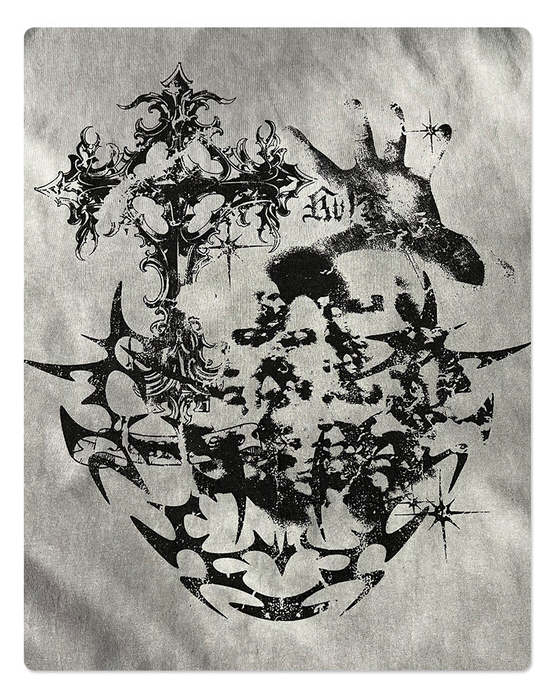 Graphic Print Oversize Short Sleeve T-Shirt WN16267