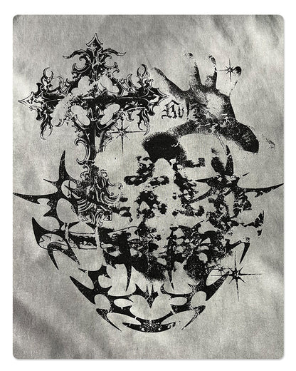 Graphic Print Oversize Short Sleeve T-Shirt WN16267