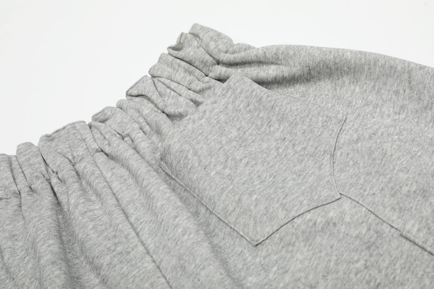 Deconstruction Wide Leg Half Sweatpants WN25969