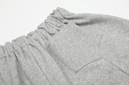 Deconstruction Wide Leg Half Sweatpants WN25969