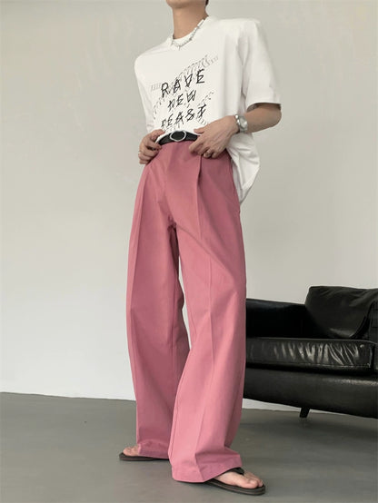 Draping Design Wide Leg Trousers WN20039