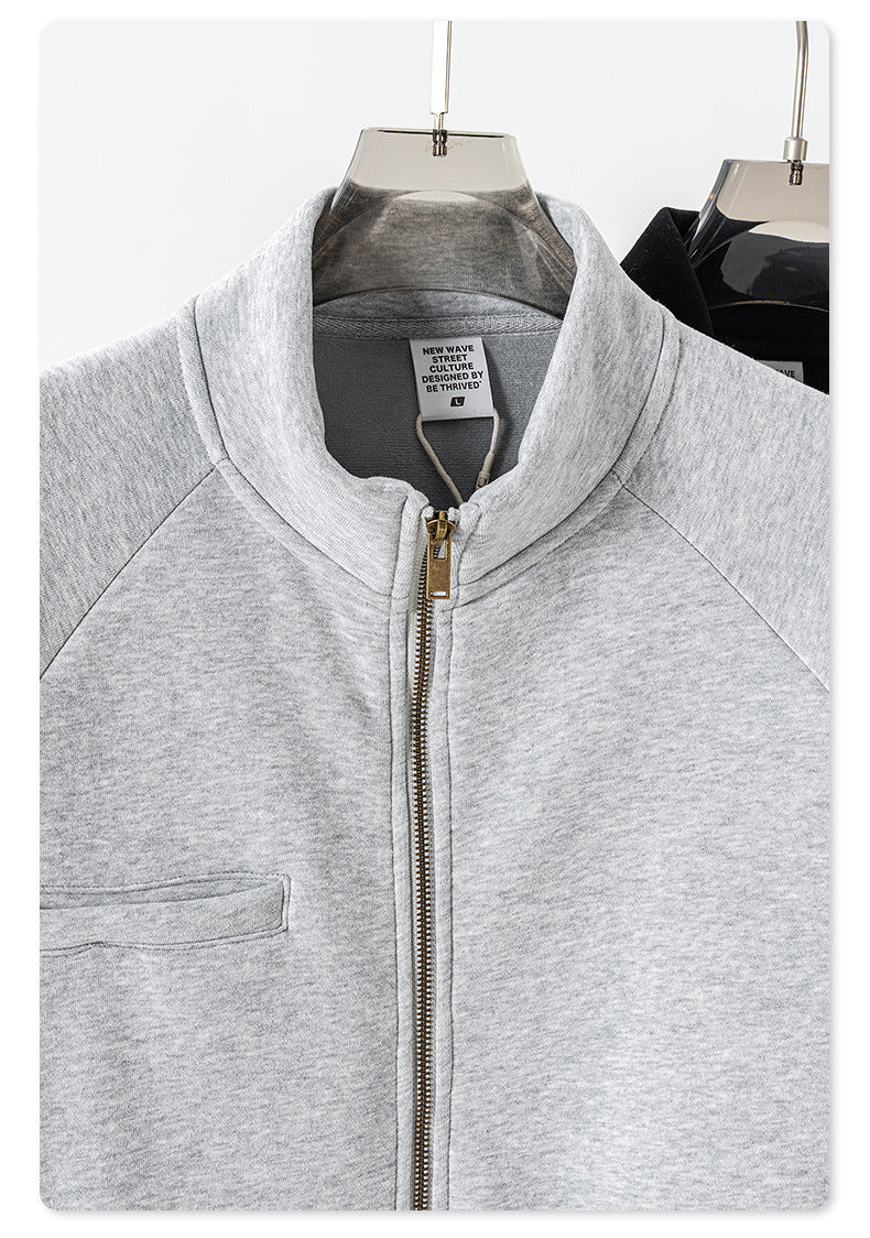 Sporty Zipper Jacket & Hoodie & Sweatpants Setup WN7880