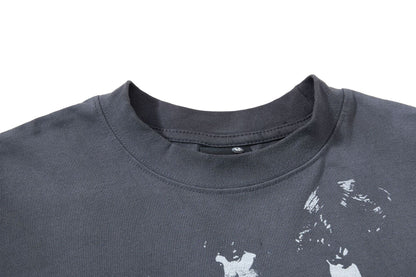 Portrait Print Short Sleeve T-Shirt WN25972