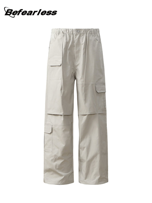 Multi Pocket Panel Wide Leg Cargo Pants WN26194