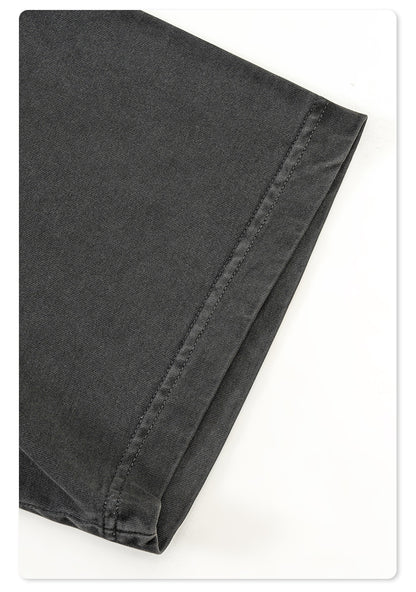 Washed Print Oversize Short-sleeve T-shirt WN6422