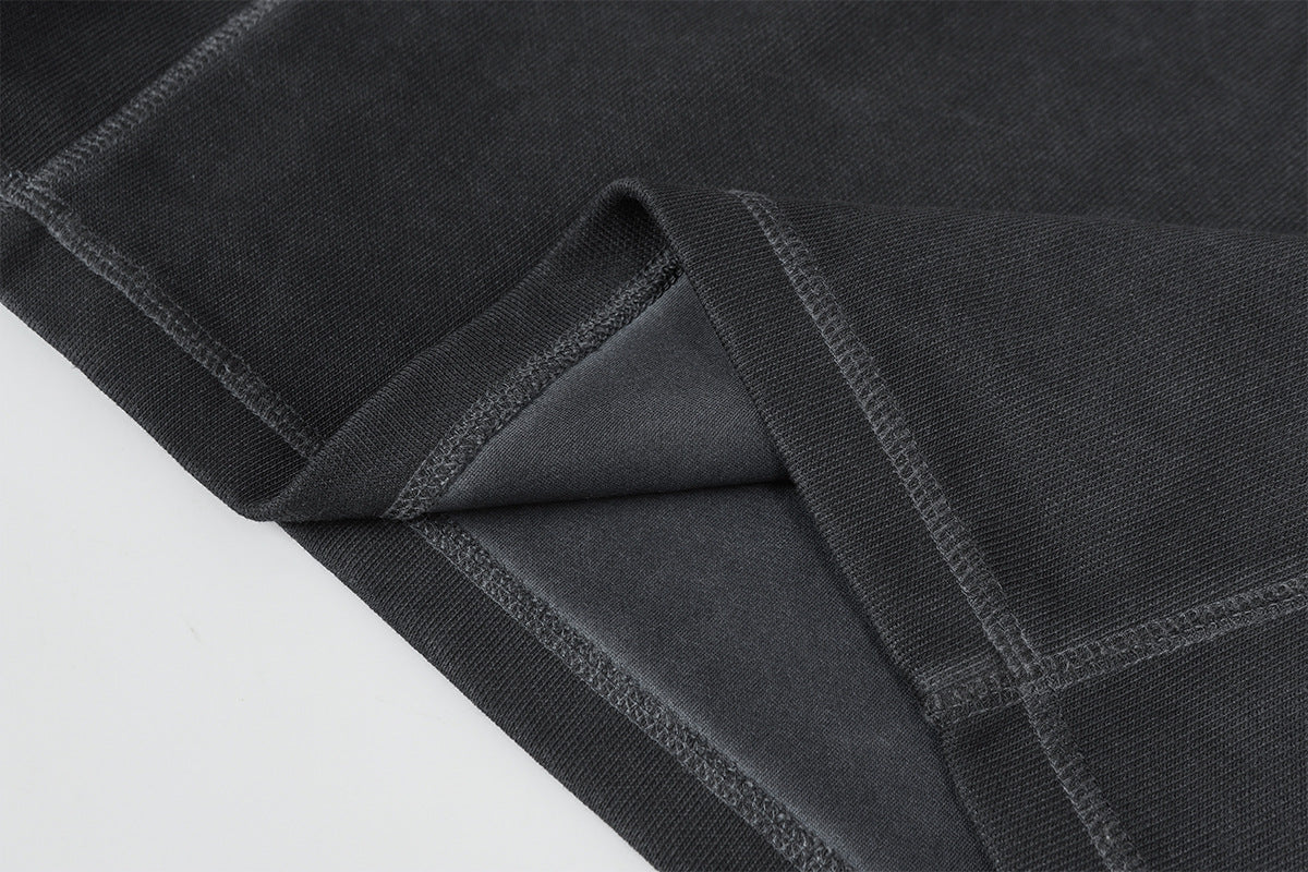 Heavyweight Washed Deconstructed Pullover Hoodie WN23059