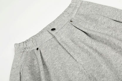 Drape Pleats Wide Leg Sweatpants WN26081