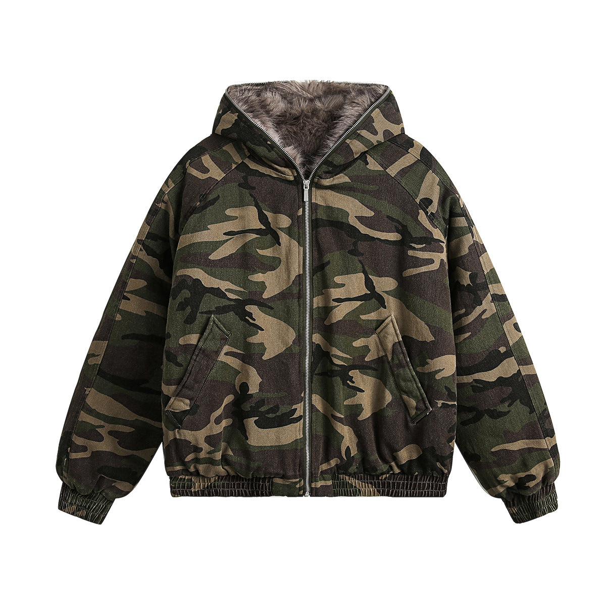 CAMOUFLAGE THERMAL-LINING PADDED JACKET WN11304