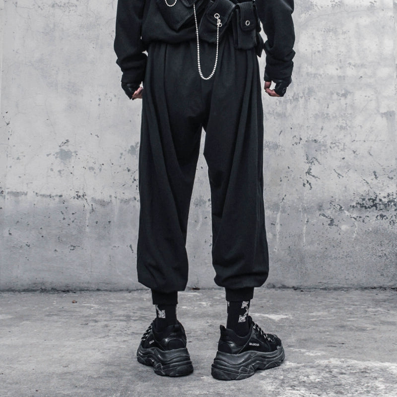 Wide Leg Cuffed Drapey Pants WN22412