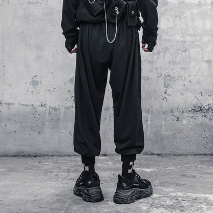 Wide Leg Cuffed Drapey Pants WN22412