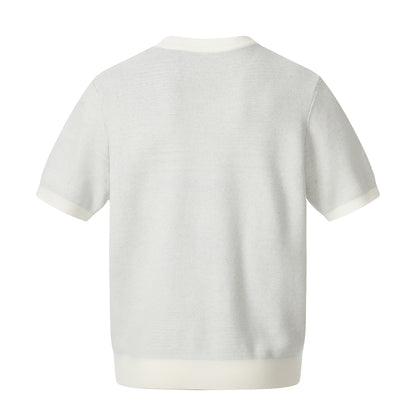 Cross Skull Graphic Short Sleeve Knit T-shirt WN25529