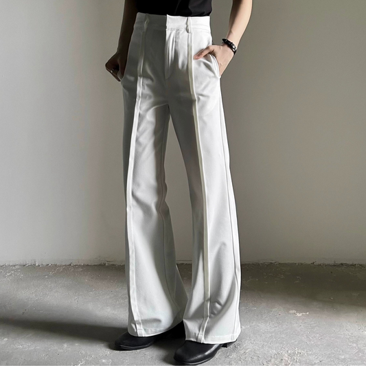Waistband Design Flare Trousers WN19665