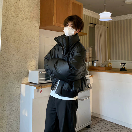 Zipper Design Puffer Jacket WN19739