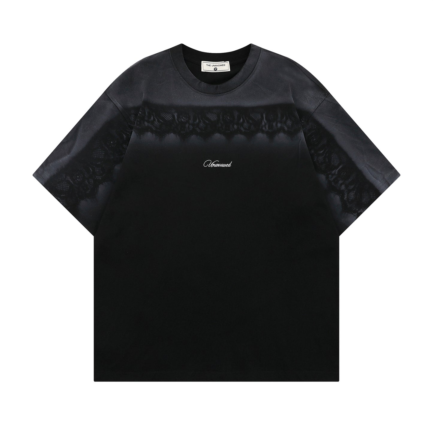 Lace Gradient Short Sleeve T-Shirt WN26762