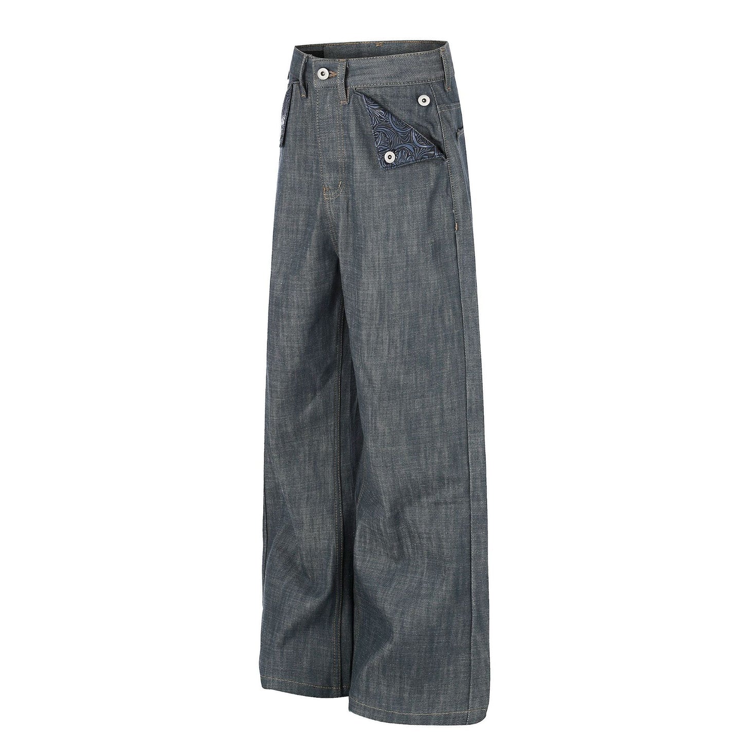 Raw Wide Leg Denim Jeans WN25982