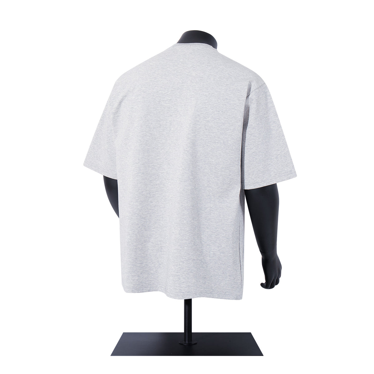 Half Zipper High-Neck Structured Short Sleeve T-Shirt WN26874