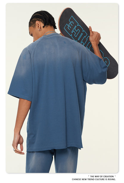 Washed Oversize Raglan-sleeve T-shirt WN6430